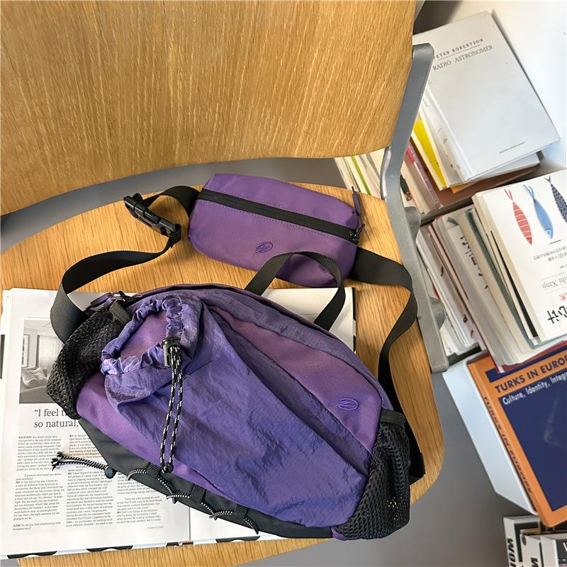 Unisex Outdoor Hiking Hiking Bag Personality Cool Multifunctional Crossbody Breast Bag Travel Storage Bag