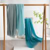 Cotton And Linen Scarf High-End Solid Color Japanese And Korean Atmosphere Yarn Scarf Sunscreen Shawl Simple Long Silk Scarf