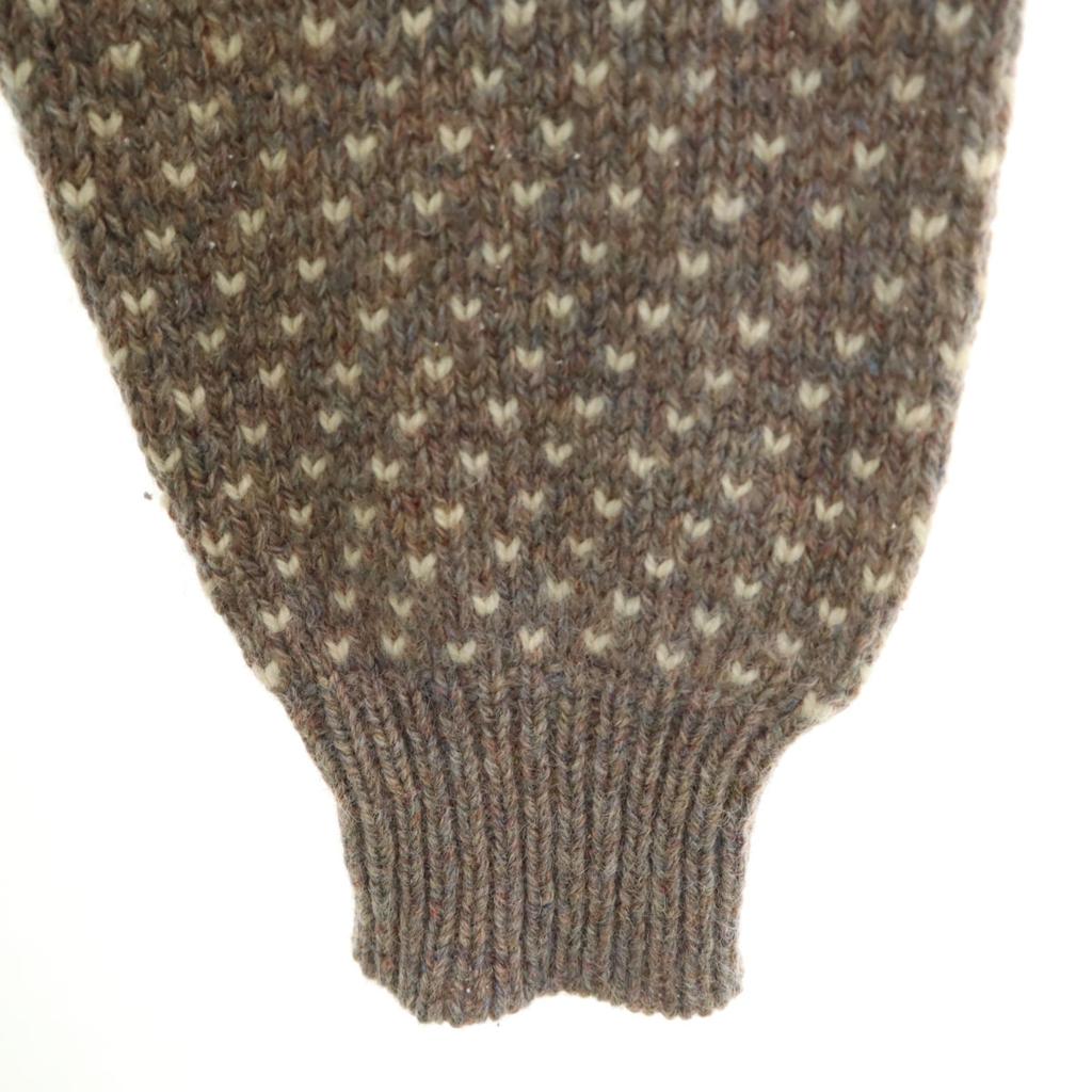 80s Vintage Made in USA Long sleeve Mock Neck Birdseye knit L gray Men's Used