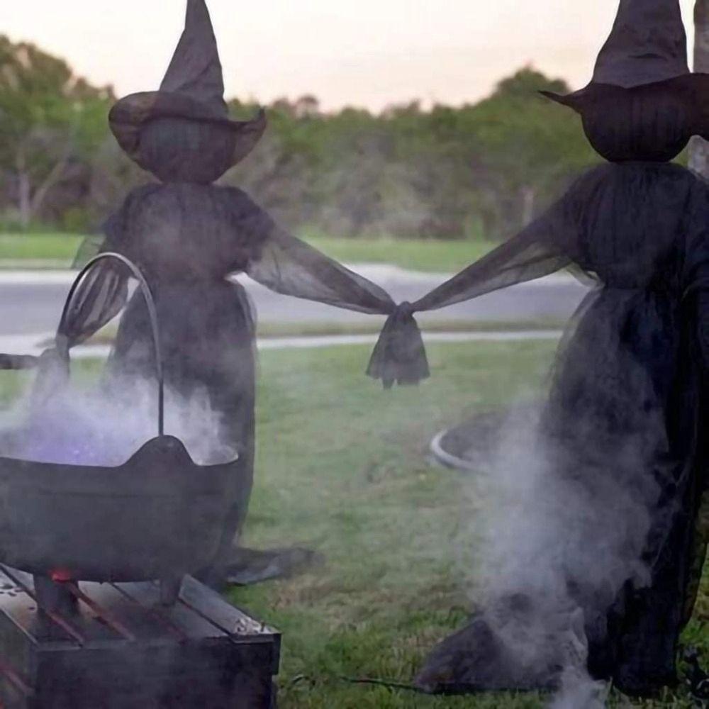 Decor Activated Sensor Halloween Decorations Light-Up Witches Halloween Prop Screaming Witches