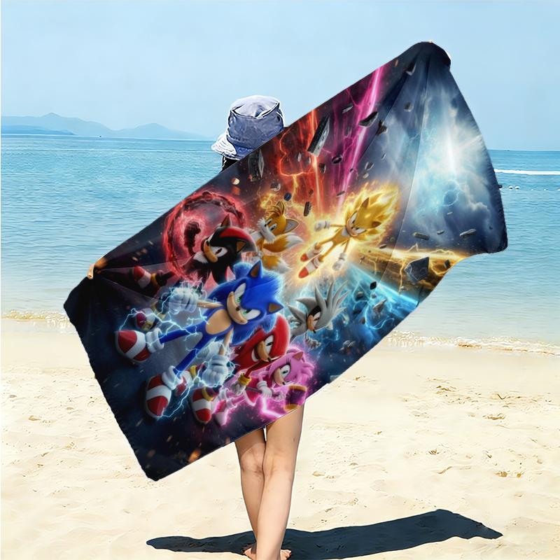 1Pc Speedsters Action Beach Towel Microfiber Beach Towel Thin Absorbent For Beach Swimming Yoga Bath Sports 0917239
