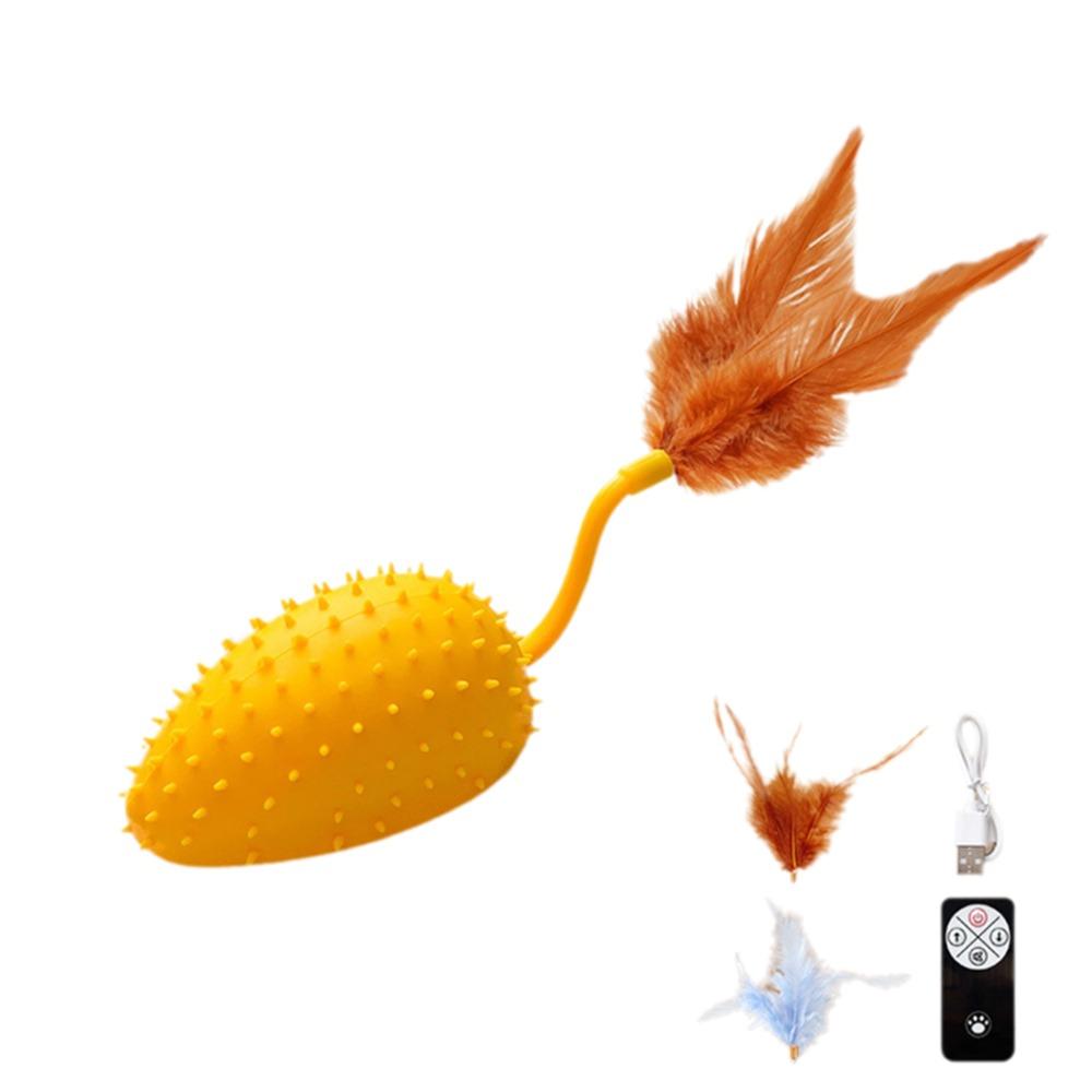 

2 Modes Electric Silicone Mouse Toy USB Charging Smart Cat Toy Cat Fun Bite Toy Training жёлтый