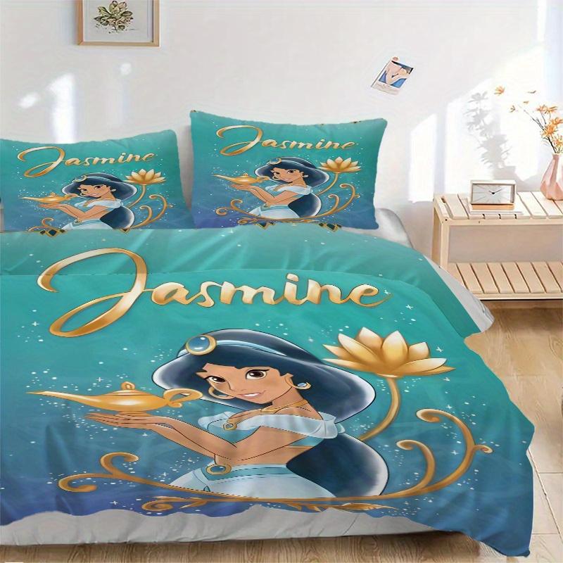 

3pcs Jasmine Princess Bedding Set, Includes Quilt Cover and Pillowcases, Suitable for All Seasons, Machine Washable, Ideal Gift for Family a 135x200cm