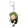 for OPTCG Card Keychain Luffy Chopper Jinbe Backpack Pendant Anime Game Fans Gift Recycled Acrylic Decoration Rare Card Toy