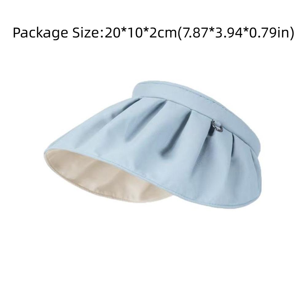 UV Protection Empty Top Shell Hat Breathable Sun Protection Hat Sunshade Hat Roll-up Headband