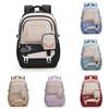 Matching Color Trendy Nylon Travel Backpack Lightweight Schoolbag Gift Kids
