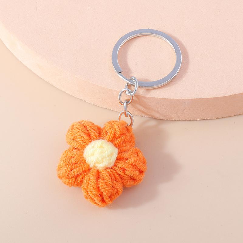 Lovely Handmade Bee Keychain Animal Key Ring Pendants for Women Girls Handbag Decor DIY Kid's Jewelry Gifts