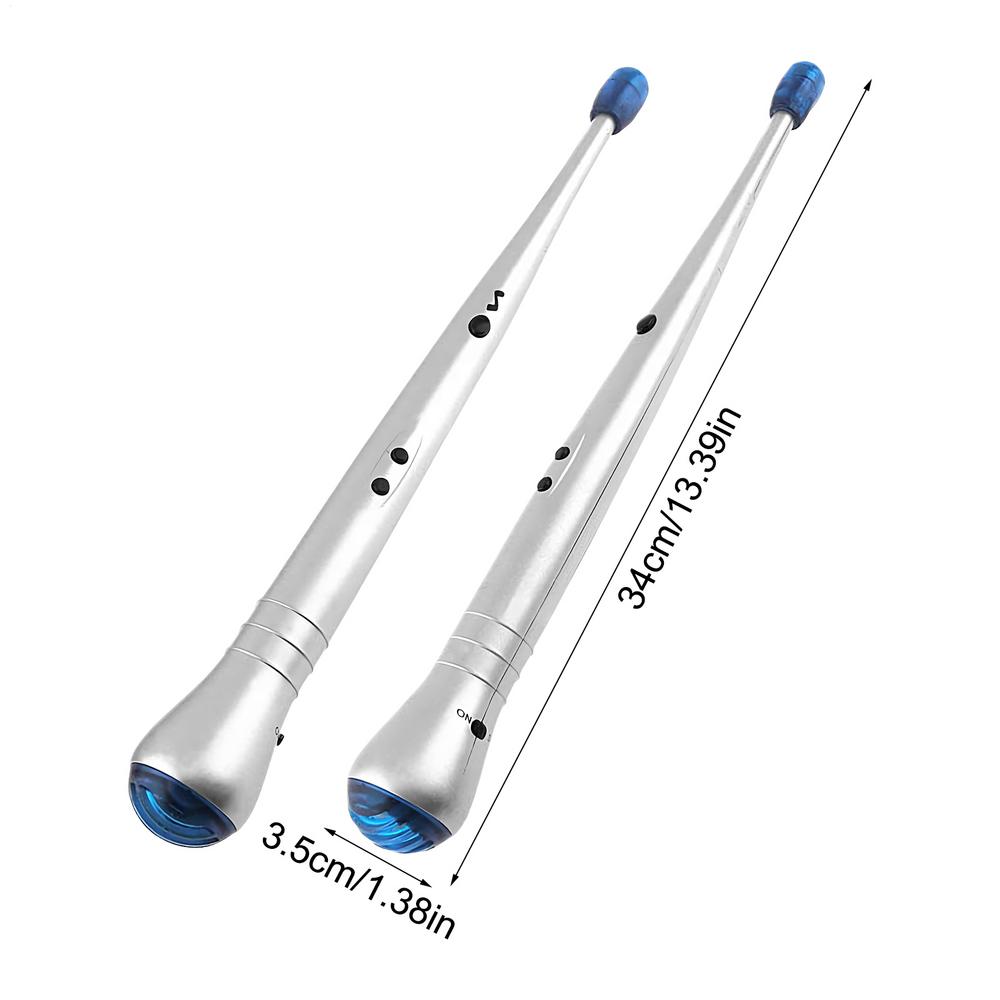 

One Pair Electronic Drumsticks Creative Drum Sticks Crash & Snare Sounds With Sensitive Tip + Built-in Speakers Musical Toys
