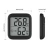 Electronic Temperature Humidity Detector-Gauge for Indoor Baby Room LCD Digital Thermometer Hygrometer Built-in Battery