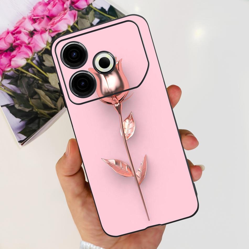 For Tecno Pova 6 Neo Phone Case Pova6 Neo 4G 2024 Elegant Printing Soft Silicone TPU Cases