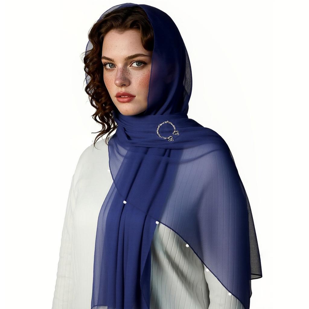Medieval Themed Adjustable Hooded Scarf Shawl With Renaissances Brooch For Vikingly Cosplay Costume Halloween Event