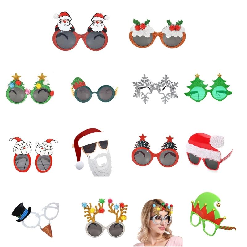 Merry Christmas Glasses Frame Christmas Costume Eyeglasses Christmas Sunglasses Kid Adult Christmas Party Favors Supply