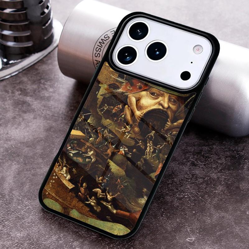 Hieronymus Bosch Kunst Malerei Druck Handyhülle für iPhone 17 16 15 Pro Max Air 14 13 12 11 Plus Stoßfeste Hülle