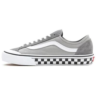 Style 36 Canvas Checkerboard Low Top Skate Shoes Unisex Sneaker Gray White VN0A3MVL195