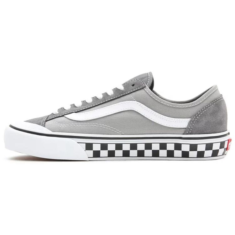 Vans Style 36 Canvas Checkerboard Low Top Skate Shoes Unisex Sneaker Gray White VN0A3MVL195