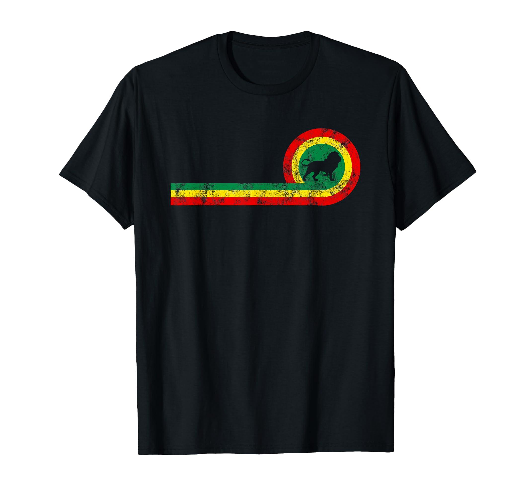 

Lion of Judah in Rastafarian For Rasta and Reggae colors. fans. T-shirt чёрный