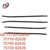 Exterior Door Weatherstrip 75710/75720/75730/75740-02630 for Toyota Corolla