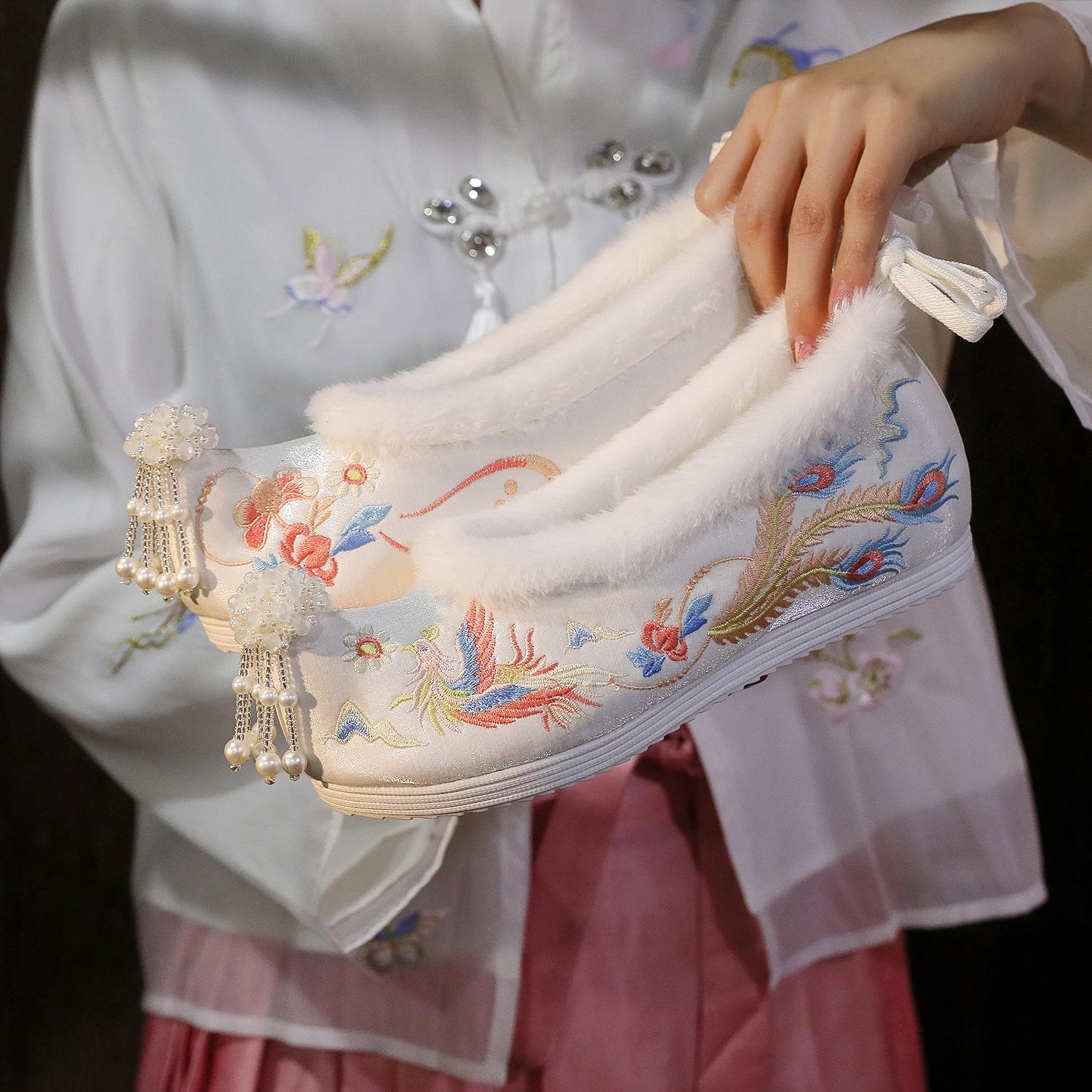 

Обувь Hanfu в старинном стиле, внутренняя высота, увеличение, обувь в старинном стиле, элементы Han 39