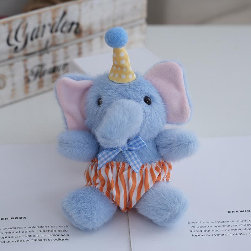 Elephant Stuffed Animal Plush Key Chain Multiple Style Children Birthday Gift