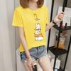 Women's short-sleeved t-shirt women's summer new Korean version cartoon student crew-neck bottoming shirt
