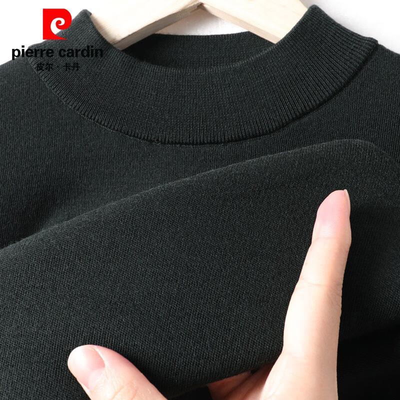 Pierre Cardin Men's 100% Wool Machine Washable Half-Turtleneck Sweater