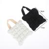 1Pcs Mini Cosmetic Pouch Cloud Waist Pack Lightweight Solid Secure Button Closure With Decorative Coin Purse And Headphone Bag