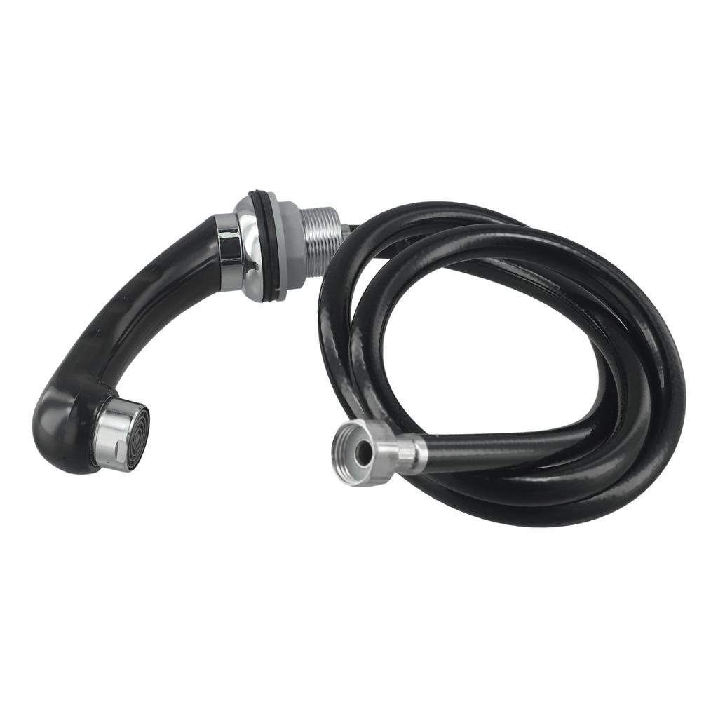 Chromowany Jednouchwytowy Prysznic Ręczny Z Wężem Salon Fryzjerski Kompletny Chromowany Montaż Zwiększony Zasięg Wężyk Tkaninowy