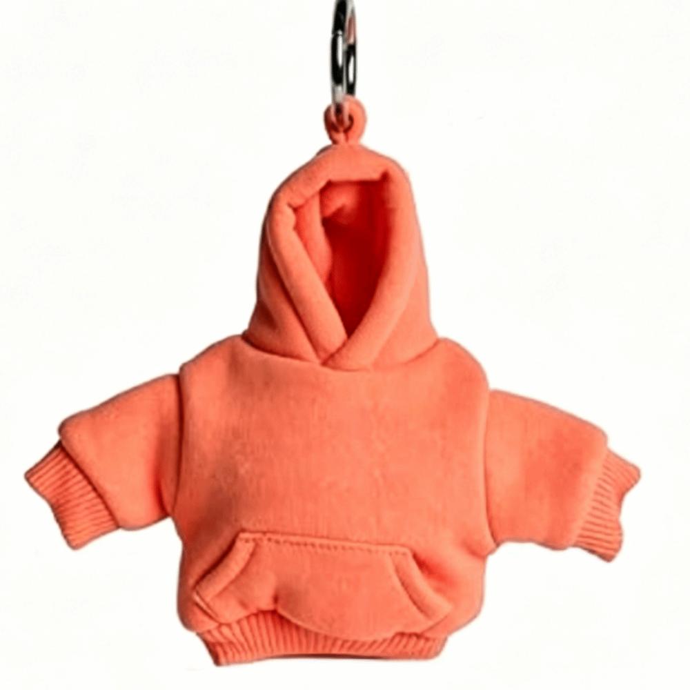 Hoodie Design Stress Ball Keychain Elastic Soft Squeeze Fidget Toy Bag Charm Backpack Decorative оранжевый
