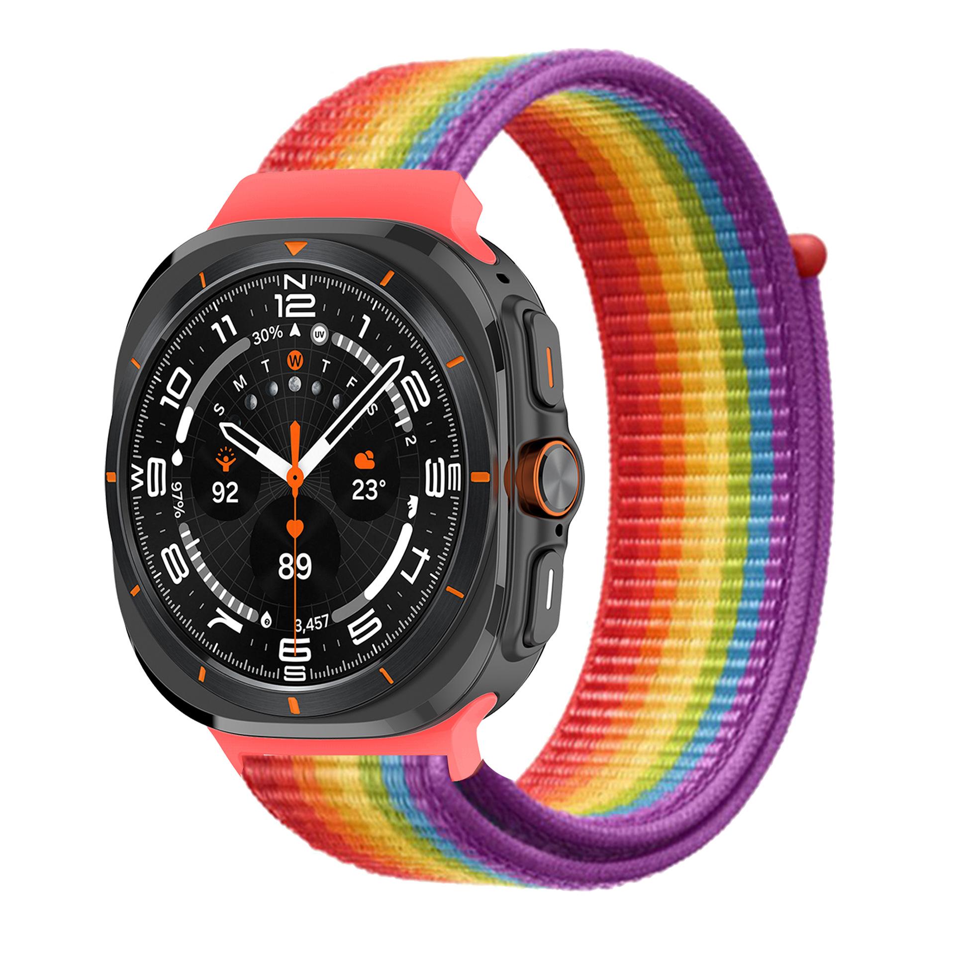 

Спортивный ремешок для Samsung Galaxy Watch Ultra 47 мм аксессуары Регулируемый нейлоновый петлевой браслет correa Galaxy watch 7 Ultra 47mm band Galaxy watch 7 Ultra