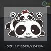 Cartoon cute panda car windows, motorcycle bumpers, luggage compartments, notebook stickers, stickers