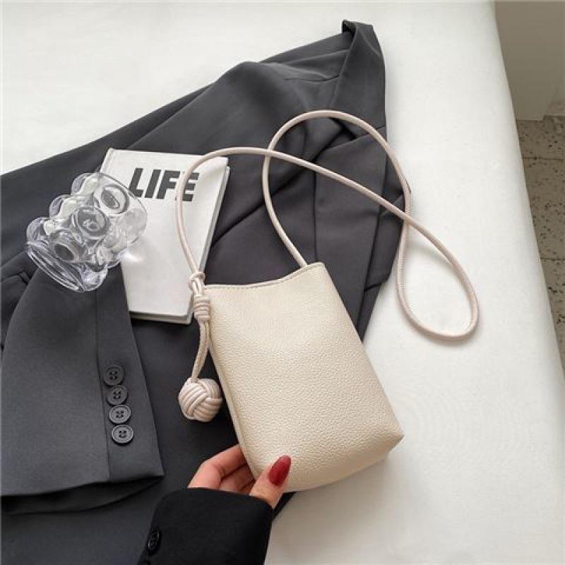Kvinner Lær Liten Crossbody Veske Designer Mobiltelefonveske Lett Skulderveske Dame Reiseveske