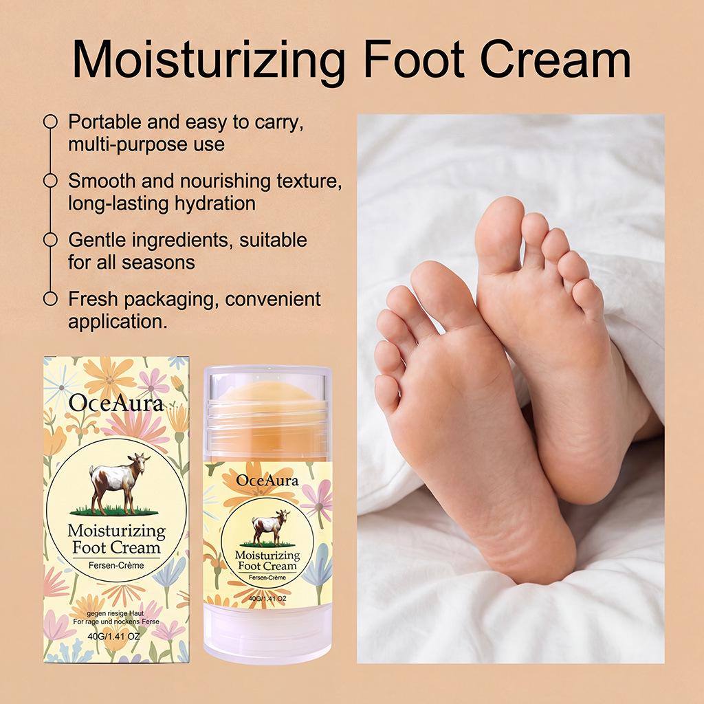 OCEAURA All-Season Foot Cream: Softens Cuticles, Provides Hydration, and Leaves Your Feet Smooth and Pampered.