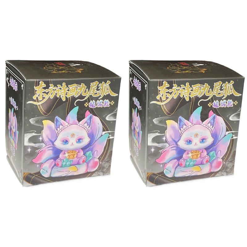 Poetry And Painting Nine-Tailed Fox Blind Box Cute Fox Ancient Poetry And Painting Style Peripheral Desktop Decoration