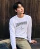 ULIFEZIP Motion Graphic Layered Long Sleeve T-Shirt 2 Colors [Ulzr_2004]