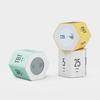 Mooas Multi Hexagonal Clock Timer Ver2, Study Timer, 12/24 Hour Mode, Count Up/Down Timer, 6 Time Settings, Backlit Display, Pomodoro Timer, Rotating