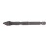 Oblique Head Eccentric Drill Bit Screwdriver Bit Masonry Drill Bit for DIY Enthusiasts Home Projects 6.35mm Hex Shanks