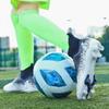 Botas de fútbol para hombre, calcetines elásticos de alta calidad AG, uñas largas, entrenamiento profesional de competición, zapatos de fútbol para niños