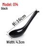 Xiangyuanmei Long Handle Colorful Melamine Soup Spoon - Imitation Porcelain for Hotel and Restaurant Use