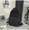 Schoolbag Small Backpack Men's and Women's Outdoor Lightweight Multipurpose Sports Riding Backpack Fashion Contrast Color Flat Casual Breast Bag