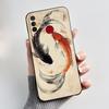 Phone Case For Itel S15/S15 Pro Candy Color Jelly Soft Shockproof Black Cover Trendy Style Painted Pattern Casing
