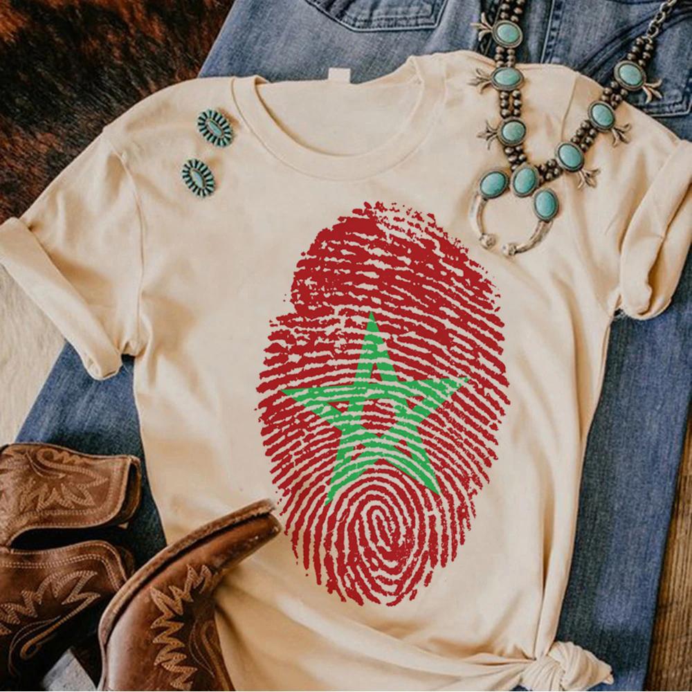 Maroc Morocco Tee Women Funny Summer Streetwear T Shirt Female Yk Designer Clothes