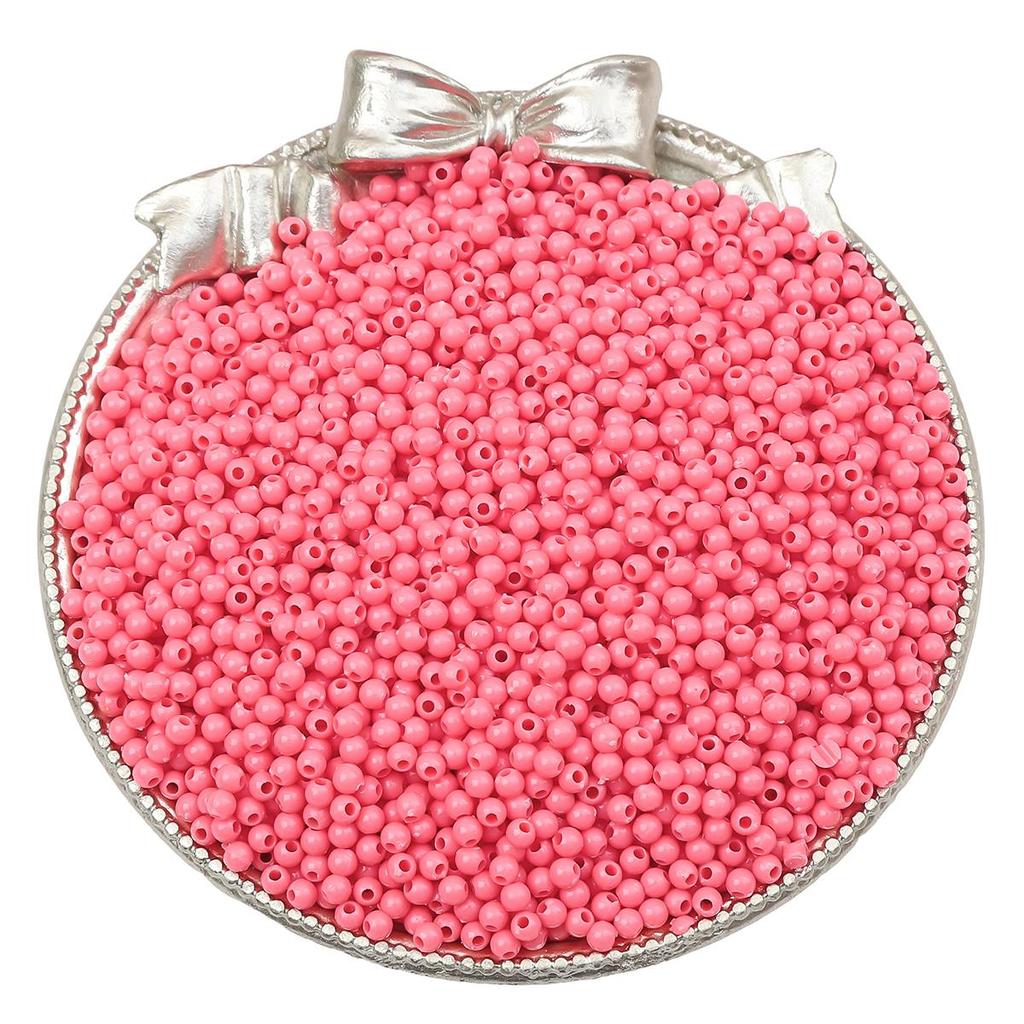 1800Pcs Acrylic Beads Solid Colored Round Loose Spacer Beads for Jewelry Making DIY Bracelets Necklace