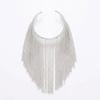 Adjustable Fringe Arm Cuff Bangle Zinc Zinc Alloy Open Upper Arm Chain Jewelry Tassels Armband  Party