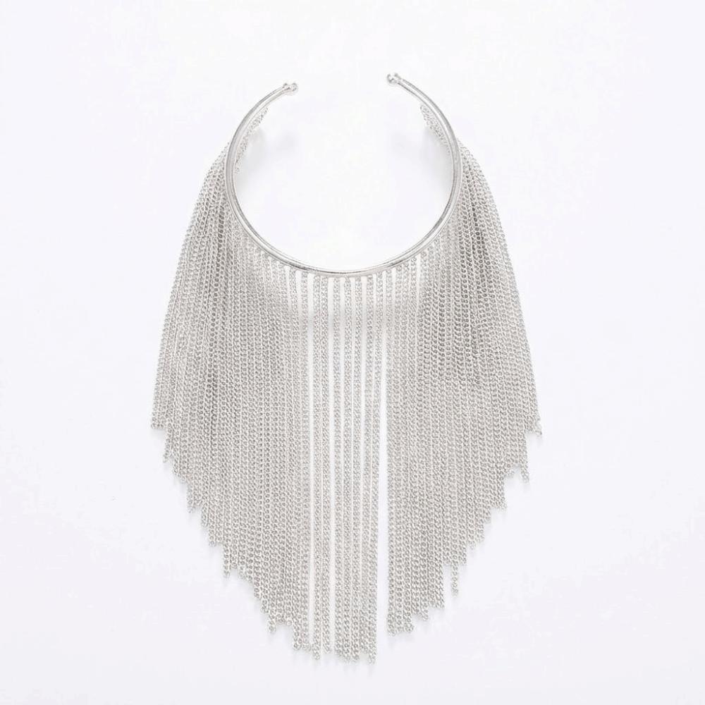 Adjustable Fringe Arm Cuff Bangle Zinc Zinc Alloy Open Upper Arm Chain Jewelry Tassels Armband  Party