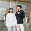 Solid Color Plus Velvet Unisex Loose Hooded Sweatshirt