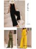 2025 Summer Women's Trendy Two-Piece Set: Loose Cotton Pullover with Round Neck.
