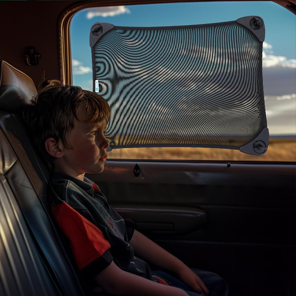 Adjustable Car Sun Shade for Kids UV-Protect Heat Insulation Window Shield for Family Road Trips and Daily Commute