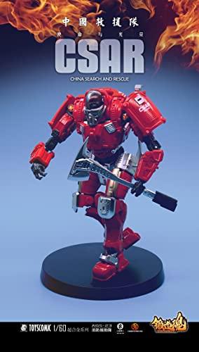 TOYSCOMIC FORGING SOUL Series AGS 23 CV Type 39 Fire Department Mobile Unit 1/60 Scale Alloy, ABS, and PA Pre-painted Complete Figure