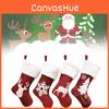 Charming 2024 Handmade Christmas Stockings Featuring Adorable Reindeer Embroidery