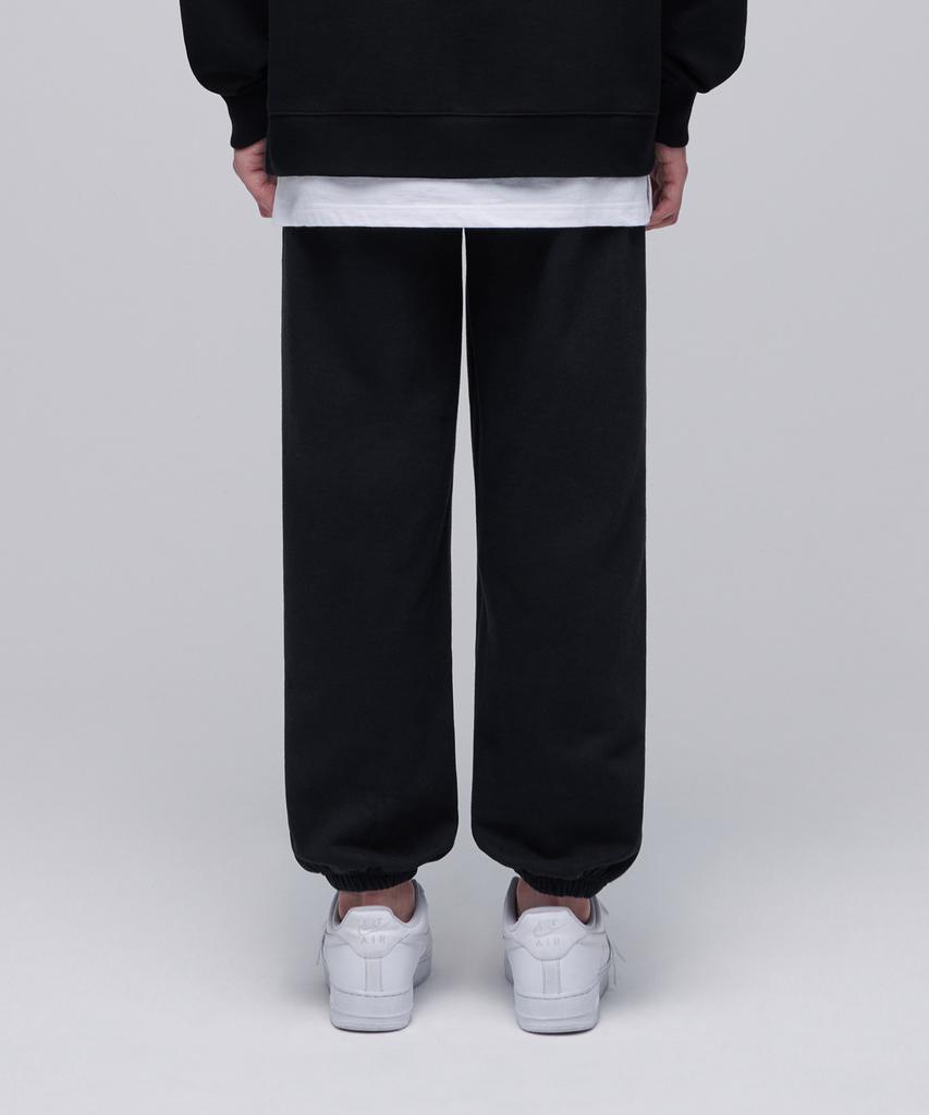 Musinsa Standard Pin Tuck Wide Sweatpants [Black]